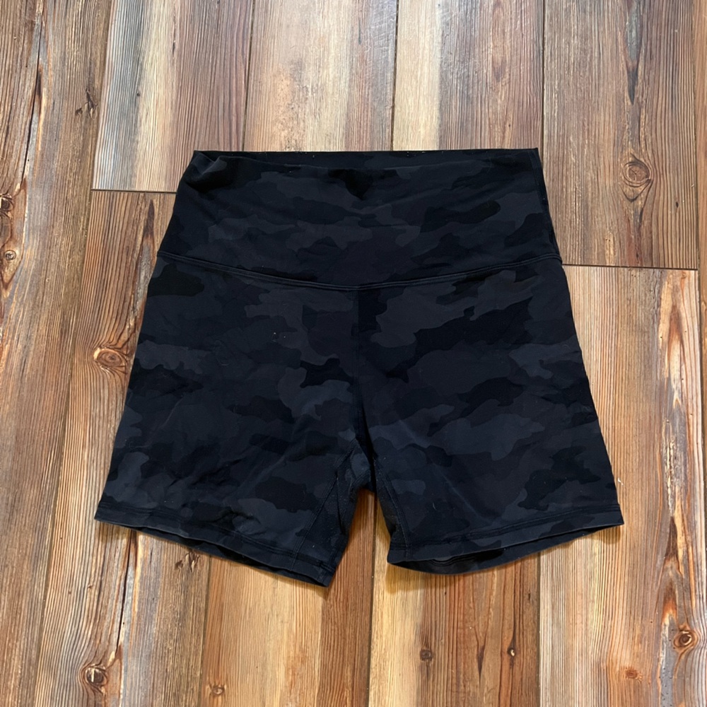 Lululemon Align High-Rise Short 6" - Black Camo